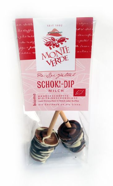 Picture of Schoki-Dip - Trinkschokolade am Stiel  Vollmilchschokolade, 2 Sticks à 23g, verpackt